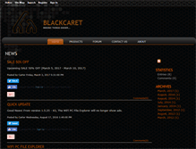 Tablet Screenshot of blackcaret.com
